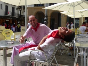El flaco durmiendo en el Windsor