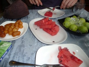 Frutas y dulces sirios