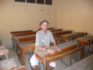 En un aula del colegio