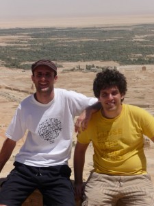 Esta foto la sacamos en un castillo del que me olvidé escribir