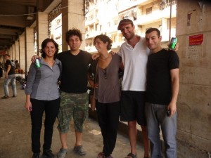 Neruz, Duby, Myriam, Pablo y Ahmed