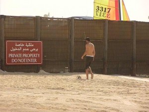 Jugando con una pelota de Voley con 45 grados...