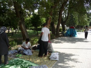 Picnic iraní y carpas